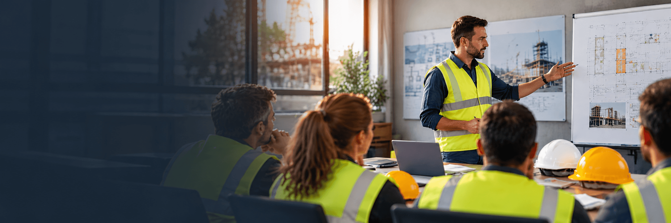 briefing di sicurezza in cantiere